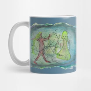 cave art inspired, friends Mug